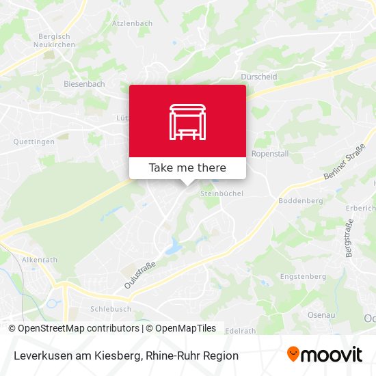 Leverkusen am Kiesberg map