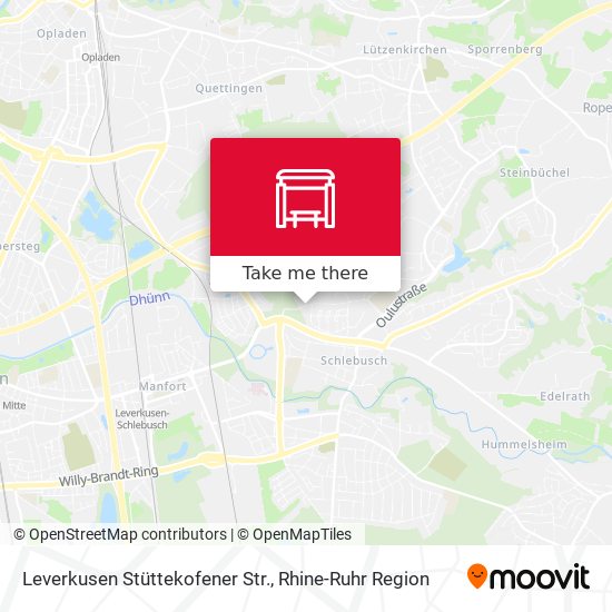 Leverkusen Stüttekofener Str. map