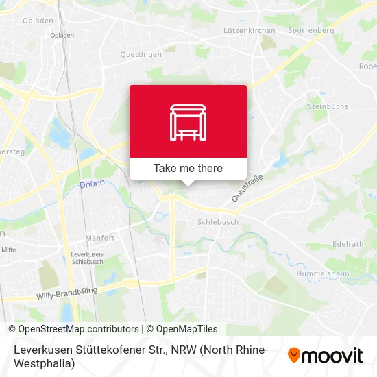 Leverkusen Stüttekofener Str. map