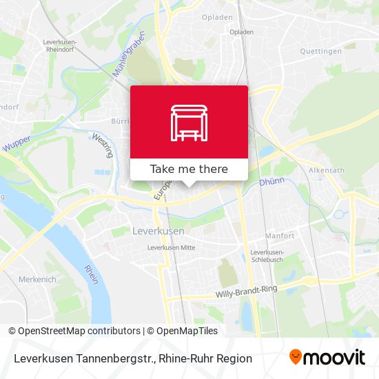 Leverkusen Tannenbergstr. map