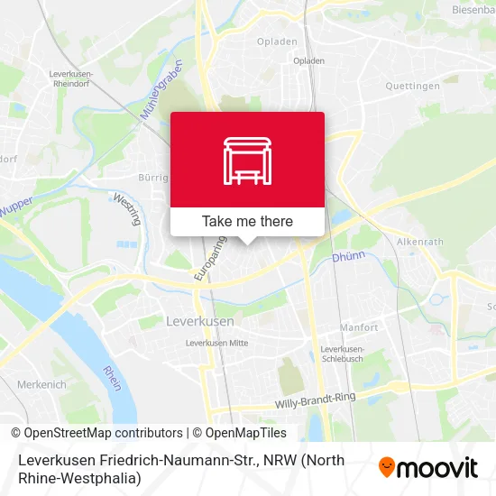 Карта Leverkusen Friedrich-Naumann-Str.