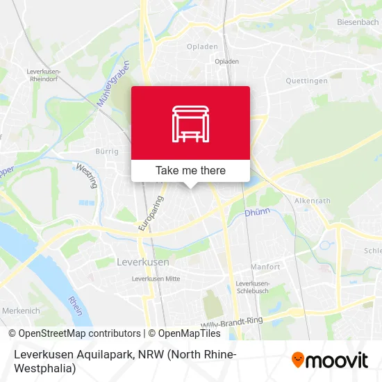 Leverkusen Aquilapark map