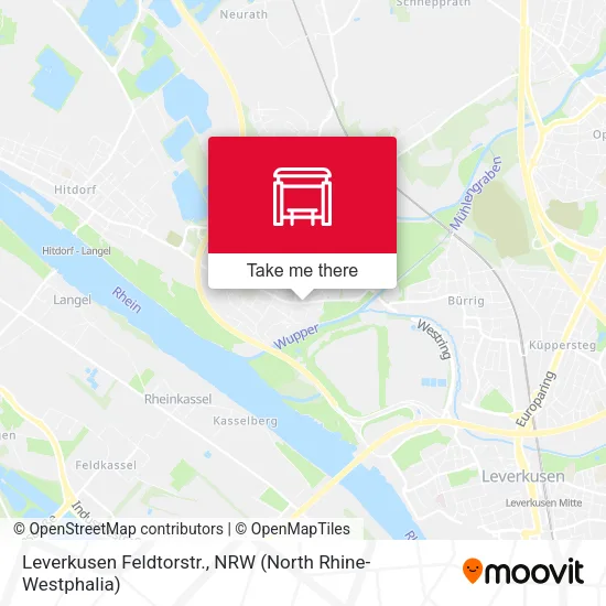 Карта Leverkusen Feldtorstr.