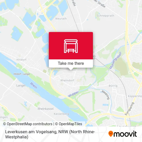 Карта Leverkusen am Vogelsang