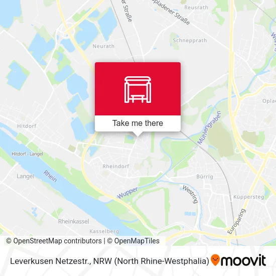 Карта Leverkusen Netzestr.