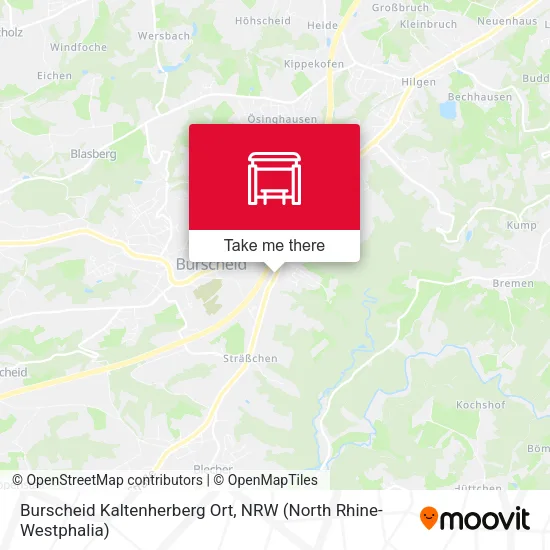 Карта Burscheid Kaltenherberg Ort
