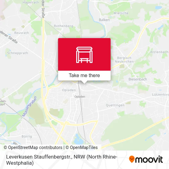 Карта Leverkusen Stauffenbergstr.