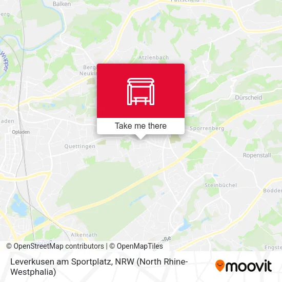 Карта Leverkusen am Sportplatz
