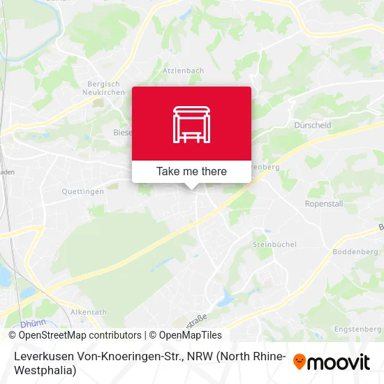 Карта Leverkusen Von-Knoeringen-Str.
