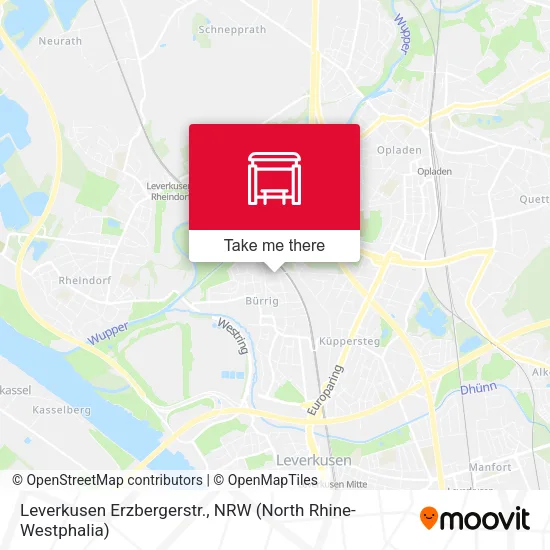 Карта Leverkusen Erzbergerstr.