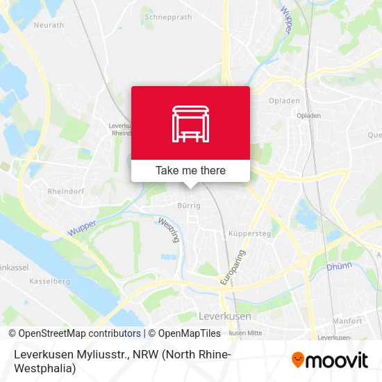 Карта Leverkusen Myliusstr.