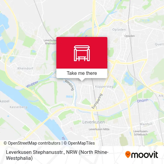 Карта Leverkusen Stephanusstr.