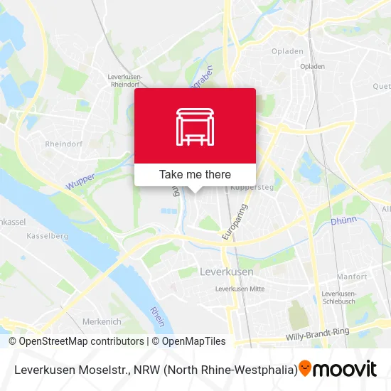 Leverkusen Moselstr. map