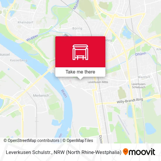 Карта Leverkusen Schulstr.