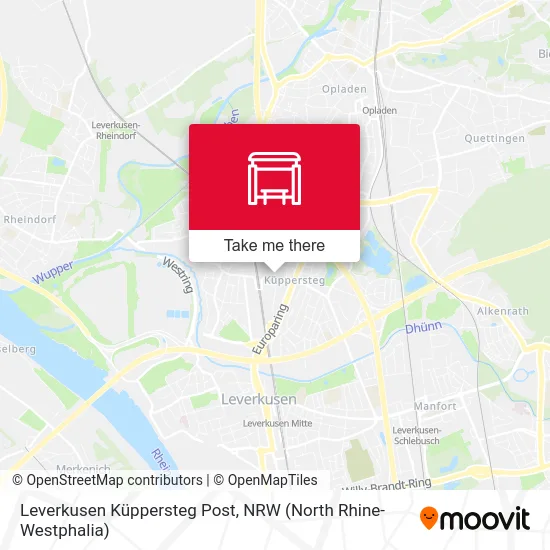 Leverkusen Küppersteg Post map