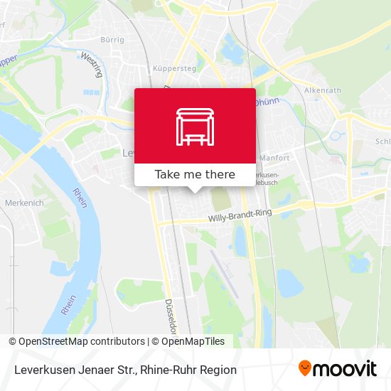 Leverkusen Jenaer Str. map