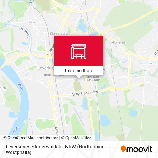 Карта Leverkusen Stegerwaldstr.