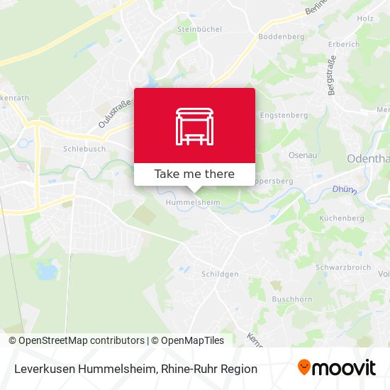 Leverkusen Hummelsheim map