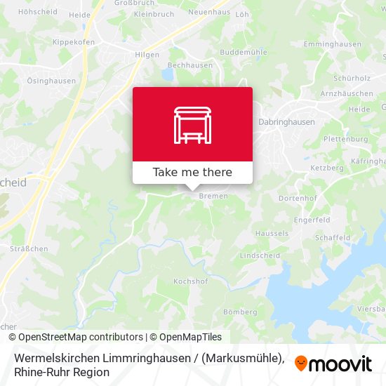 Wermelskirchen Limmringhausen / (Markusmühle) map