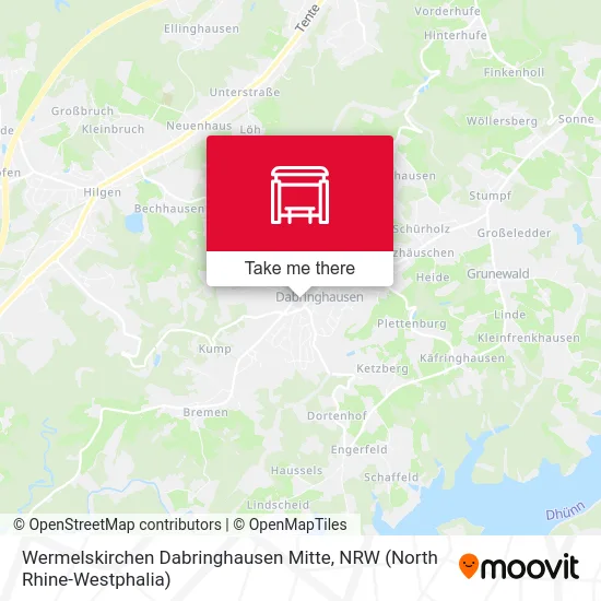 Wermelskirchen Dabringhausen Mitte map