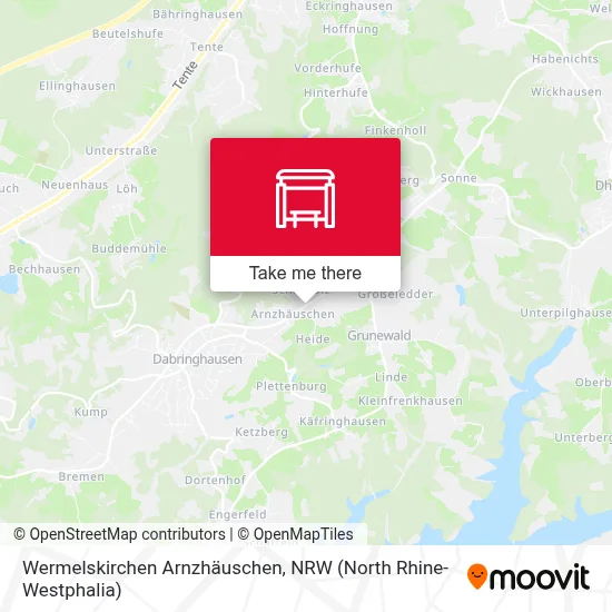 Wermelskirchen Arnzhäuschen map
