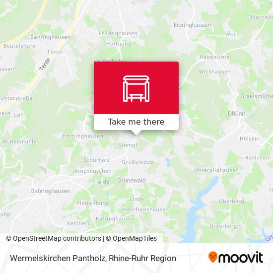 Wermelskirchen Pantholz map