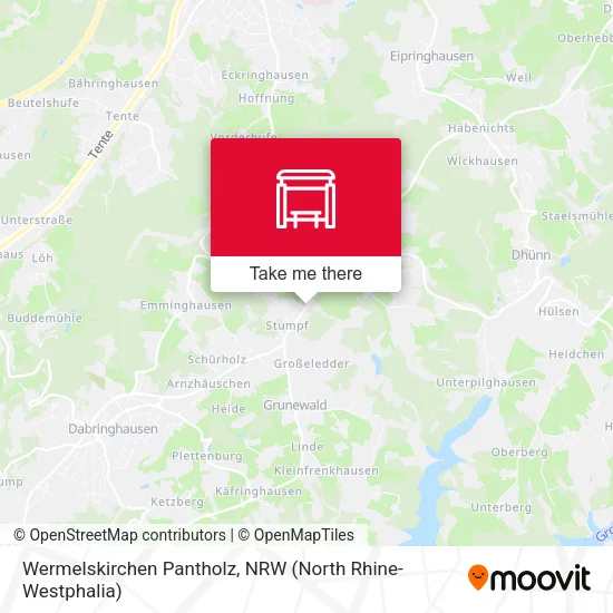 Карта Wermelskirchen Pantholz
