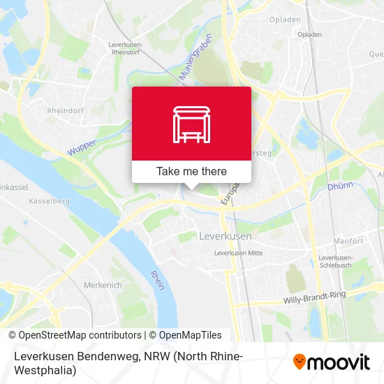 Leverkusen Bendenweg map