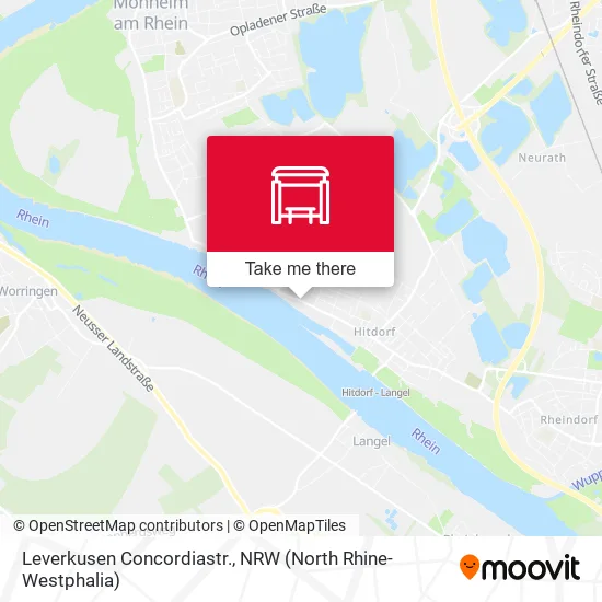 Карта Leverkusen Concordiastr.