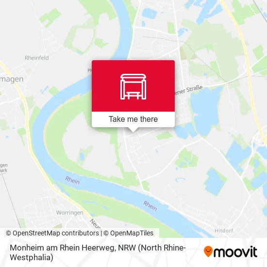 Карта Monheim am Rhein Heerweg