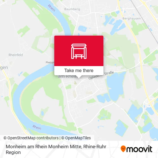 Карта Monheim am Rhein Monheim Mitte