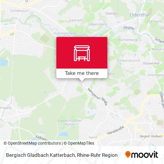 Bergisch Gladbach Katterbach map