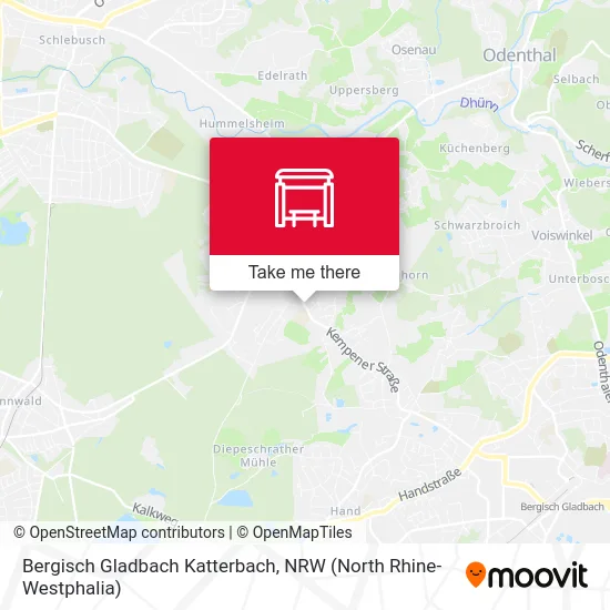 Bergisch Gladbach Katterbach map