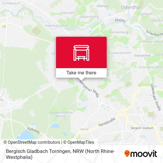 Bergisch Gladbach Torringen map