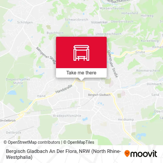 Карта Bergisch Gladbach An Der Flora