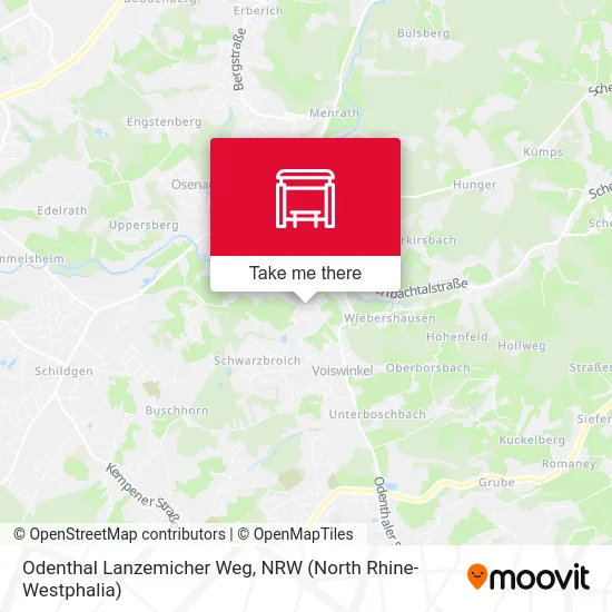 Odenthal Lanzemicher Weg map