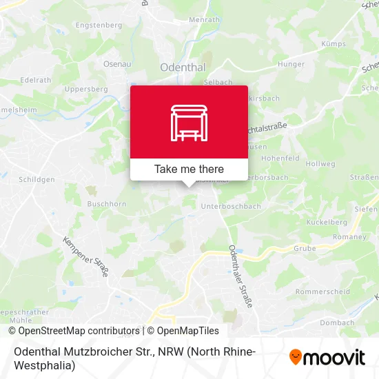 Карта Odenthal Mutzbroicher Str.
