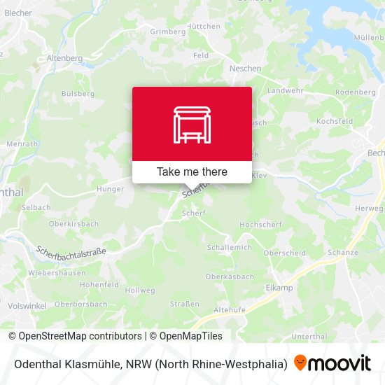 Карта Odenthal Klasmühle