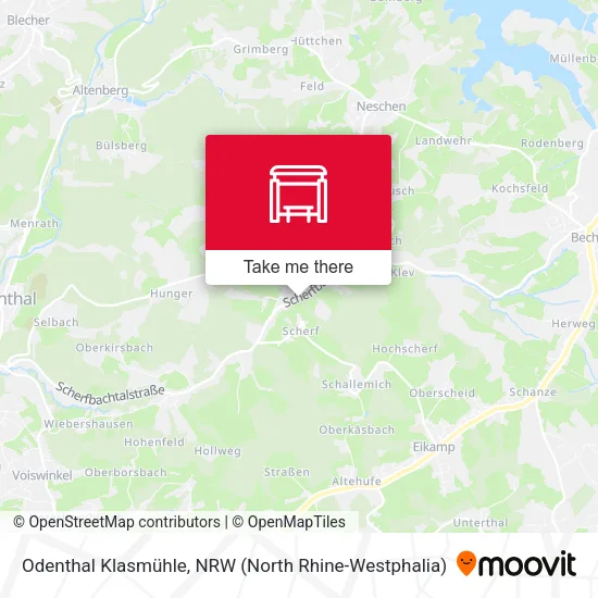 Карта Odenthal Klasmühle