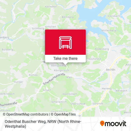 Карта Odenthal Buscher Weg