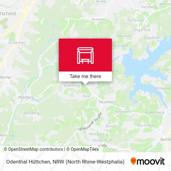 Odenthal Hüttchen map
