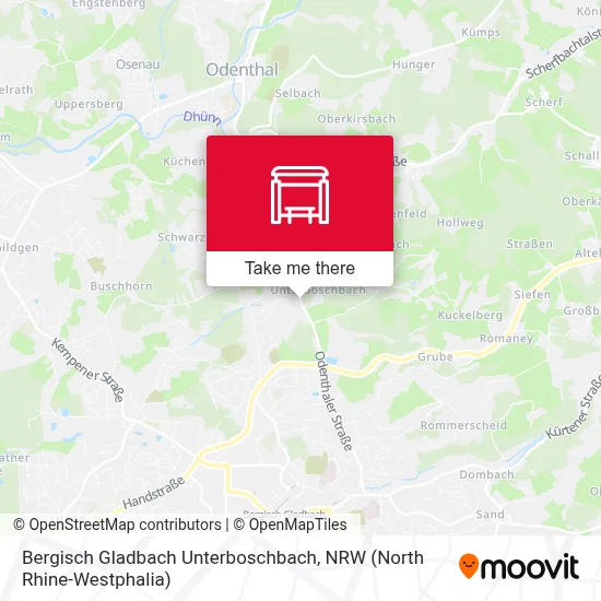 Bergisch Gladbach Unterboschbach map