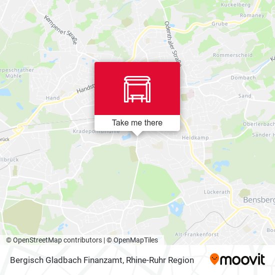 Bergisch Gladbach Finanzamt map