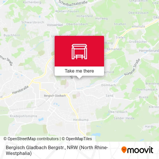 Карта Bergisch Gladbach Bergstr.