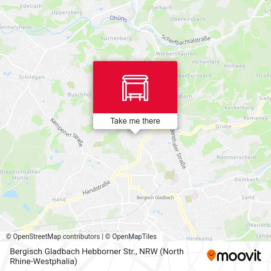 Карта Bergisch Gladbach Hebborner Str.