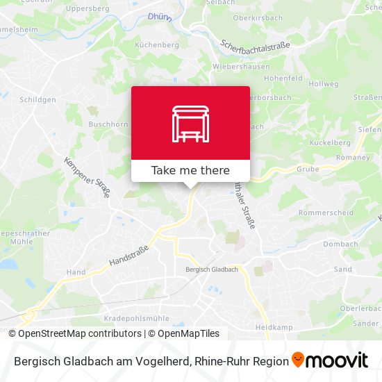 Bergisch Gladbach am Vogelherd map