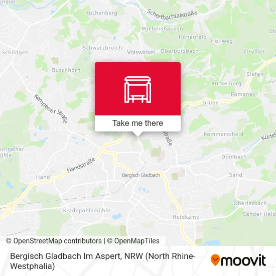 Bergisch Gladbach Im Aspert map