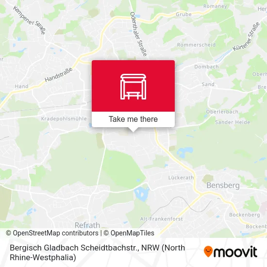 Карта Bergisch Gladbach Scheidtbachstr.