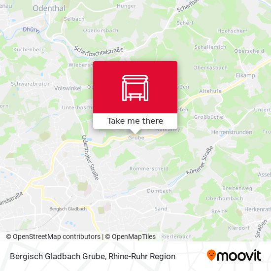 Bergisch Gladbach Grube map