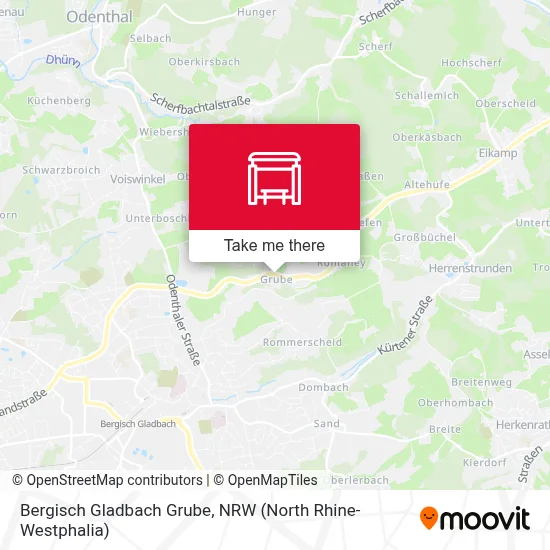 Bergisch Gladbach Grube map